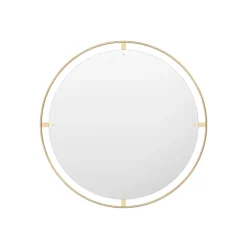 Audo Copenhagen Pyöreät Peilit|Seinäpeilit^Nimbus peili, Polished brass, ø 110