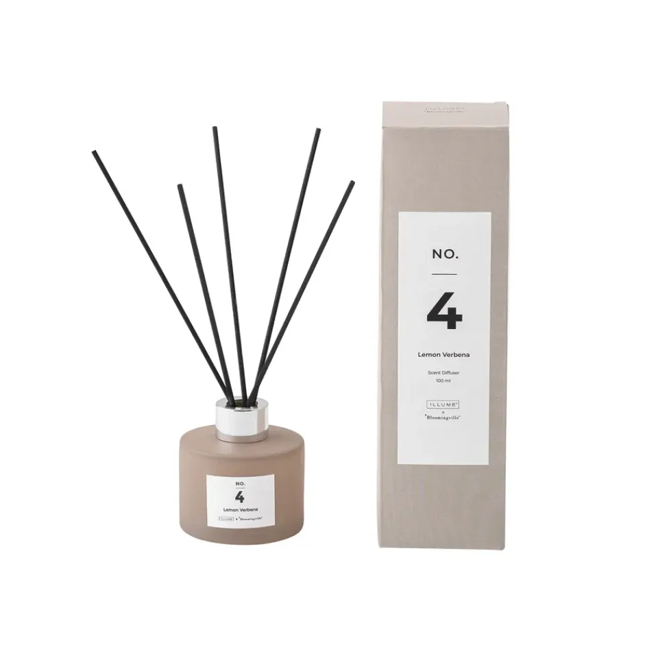 Illume x Bloomingville Tuoksukynttilät & Tuoksutikut^NO. 4 Lemon Verbena -tuoksutikut, 100 ml
