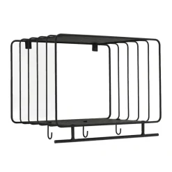 Scandi Living Hattuhyllyt^Nod hattuhylly 45 cm, Black
