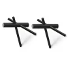 Normann Copenhagen Vaatelineet & Henkarit^Normann Sticks koukku, musta 2:n pakkaus