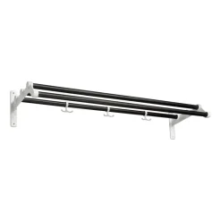 Essem Design Hattuhyllyt^Nostalgi 291 -hattuhylly 100 cm, Mustaksi petsattu tammi-valkoinen