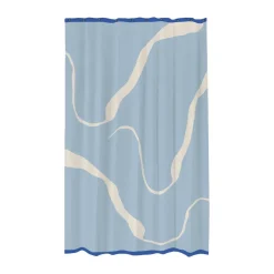 Mette Ditmer Suihkuverhot^Nova Arte suihkuverho 150x200 cm, Light blue-off-white