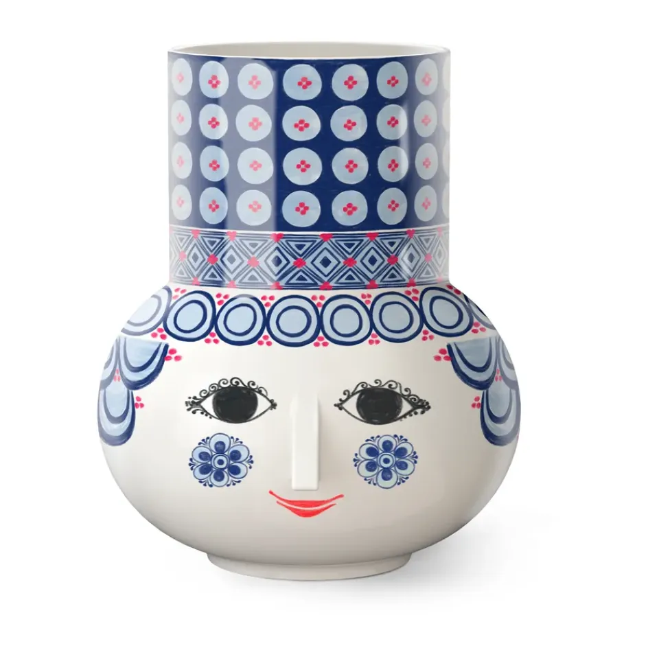 Bjørn Wiinblad Maljakot^Olga maljakko 20 cm, Sininen