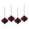 Scandi Living Joulukoristeet^Onion joulukuusenpallot 4 kpl, Red