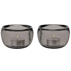 Stelton Kynttilälyhdyt & Kynttilävadit^Ora kynttilälyhty, 2-pakkaus, Smoke