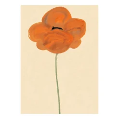 Paper Collective Julisteet^Orange Unikko -juliste, 50 x 70 cm