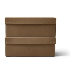 Form & Refine Laatikot & Rasiat^Ordinary säilytyslaatikko 2-pack, Ruskea