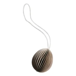 DBKD Pääsiäiskoristeet^Ovoid pääsiäiskoriste paperi small 4 cm, Sand