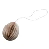 DBKD Pääsiäiskoristeet^Ovoid pääsiäiskoriste paperi 7 cm, Hiekka