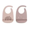 Done by deer Lastenhuoneen Sisustus|Lastenhuoneen Sisustus^Ozzo ruokalappu 2-pack, Puuteri