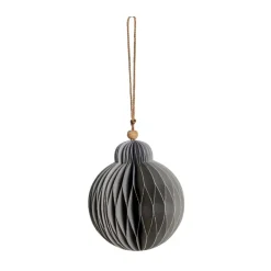 Lene Bjerre Joulukoristeet^Paline koriste-riipus Ø10 cm, Vaaleanharmaa-silver