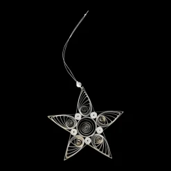 DBKD Joulukoristeet^Paper star joulukoriste 13 cm, White