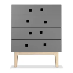 Zweed Lipastot & Säilytyslaatikostot^Peep B3 -lipasto, Slate grey, valkopigmentoitu tammi