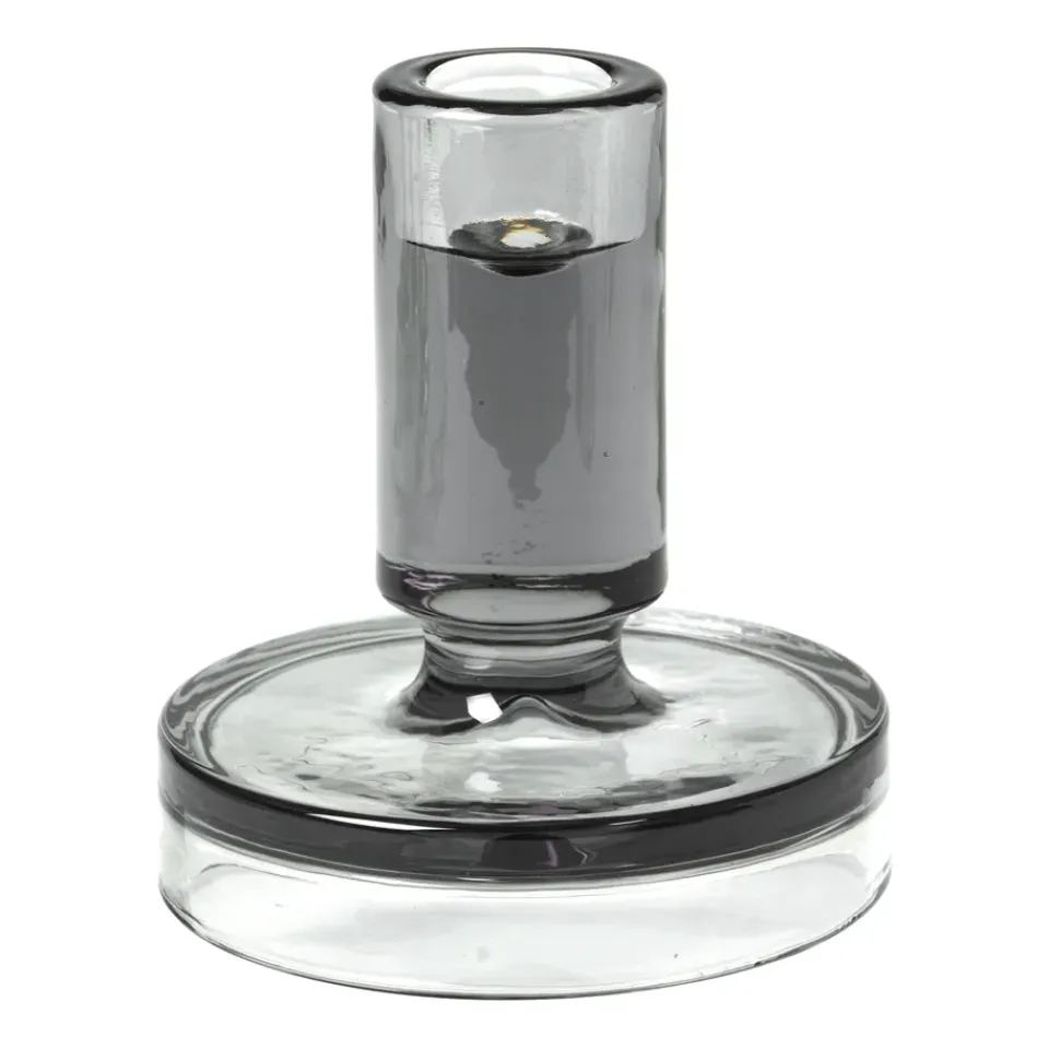 Broste Copenhagen Kynttilänjalat & Kyntteliköt^Petra kynttilänjalka smoked pearl dark grey, 11 cm