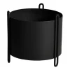 Woud Ruukut^Pidestall kukkaruukku small Ø15 cm, Musta