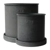 DBKD Ruukut^Plant pot ruukku pieni 2 kpl, Black