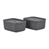 Zone Denmark Säilytyskorit^Pulp säilytyslaatikko 23x32 cm 2 kpl, Black