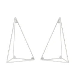 Maze Hyllyt & Hyllyjärjestelmät^Pythagoras hyllynkannatin, 2 kpl, valkoinen
