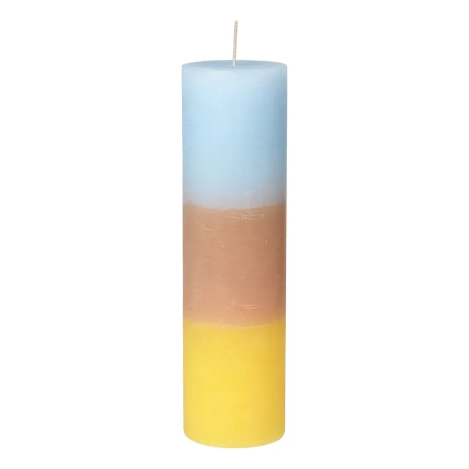 Broste Copenhagen Kynttilät^Rainbow pöytäkynttilä 25 cm, Pineapple cloud