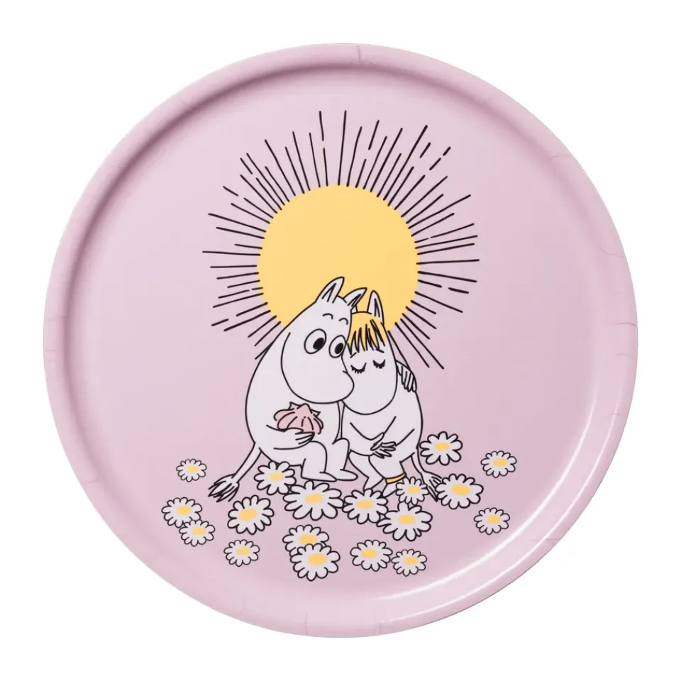 Moomin Arabia Kodinsisustusta Ja Yksityiskohtia|Koristetarjottimet^Rakastunut Muumi tarjotin, Ø35 cm