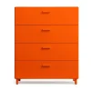 Relief Lipastot & Säilytyslaatikostot^jalat 4 kpl, Orange