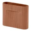 Muuto Maljakot^Ridge maljakko 16,5 cm, Terracotta