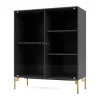 Montana Kaapit & Vitriinit^Ripple II vitriinikaappi 69,6x82,2x30 cm, Anthracite-jalat brass
