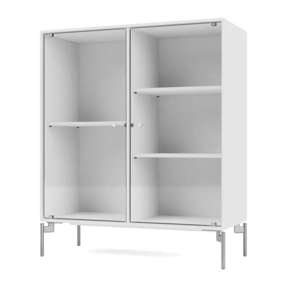 Montana Kaapit & Vitriinit^Ripple II vitriinikaappi 69,6x82,2x30 cm, NewWhite-jalat chrome