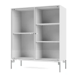 Montana Kaapit & Vitriinit^Ripple II vitriinikaappi 69,6x82,2x30 cm, Snow-jalat chrome