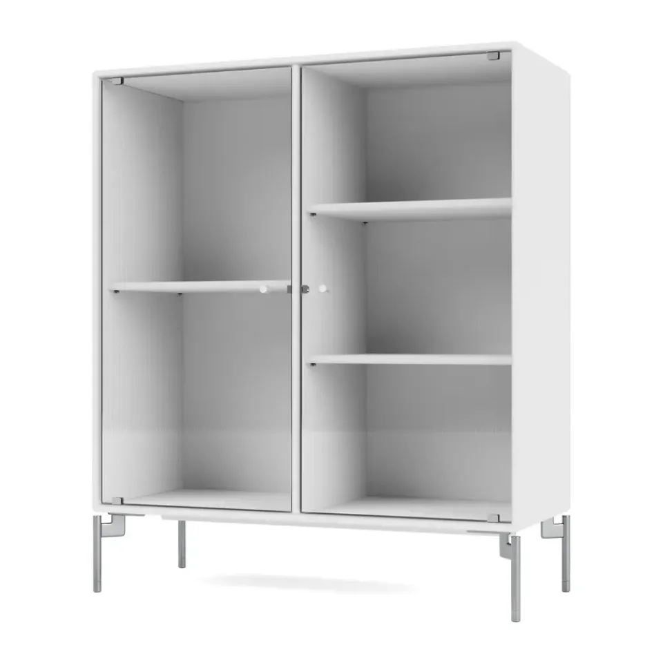 Montana Kaapit & Vitriinit^Ripple II vitriinikaappi 69,6x82,2x30 cm, Snow-jalat chrome