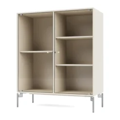 Montana Kaapit & Vitriinit^Ripple II vitriinikaappi 69,6x82,2x30 cm, Oat-jalat chrome