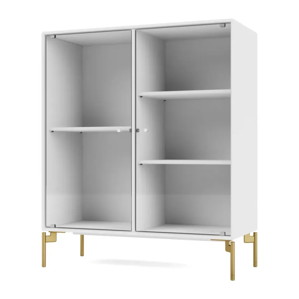 Montana Kaapit & Vitriinit^Ripple II vitriinikaappi 69,6x82,2x30 cm, Snow-jalat brass