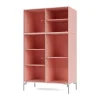 Montana Kaapit & Vitriinit^Ripple III vitriinikaappi 69,6x117,6x38 cm, Ruby-jalat chrome