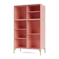 Montana Kaapit & Vitriinit^Ripple III vitriinikaappi 69,6x117,6x38 cm, Ruby-jalat brass