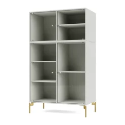 Montana Kaapit & Vitriinit^Ripple III vitriinikaappi 69,6x117,6x38 cm, Nordic-jalat brass