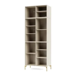 Montana Kaapit & Vitriinit^Ripple IV vitriinikaappi 69,6x187,2x38 cm, Oat-jalat brass