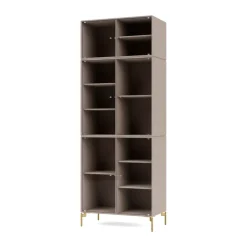 Montana Kaapit & Vitriinit^Ripple IV vitriinikaappi 69,6x187,2x38 cm, Mushroom-jalat brass
