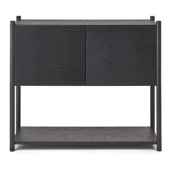 Gejst Senkit & Sivupöydät^Sceene bookcase C, Mustaksi petsattu tammi