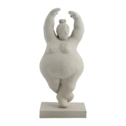 Lene Bjerre Kodinsisustusta Ja Yksityiskohtia^Serafina koriste nainen piruetti 28 cm, Grey