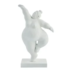 Lene Bjerre Kodinsisustusta Ja Yksityiskohtia^Serafina koriste nainen varpaillaan 28,8 cm, White