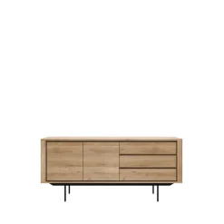 Ethnicraft Senkit & Sivupöydät^Shadow sideboard, Tammi-Wax oil 2 ovea 3 laatikkoa