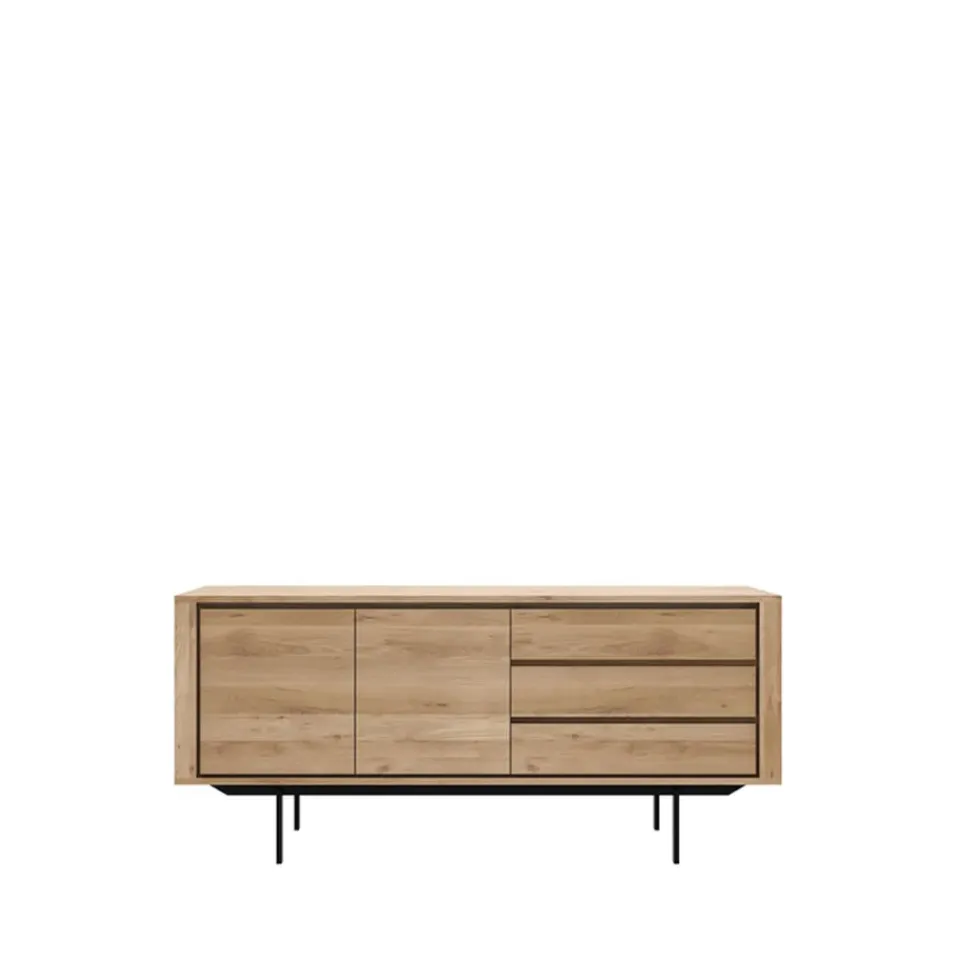 Ethnicraft Senkit & Sivupöydät^Shadow sideboard, Tammi-Wax oil 2 ovea 3 laatikkoa