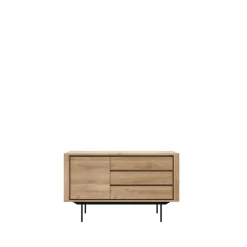 Ethnicraft Senkit & Sivupöydät^Shadow sideboard, Tammi-Wax oil 1 ovi 3 laatikkoa