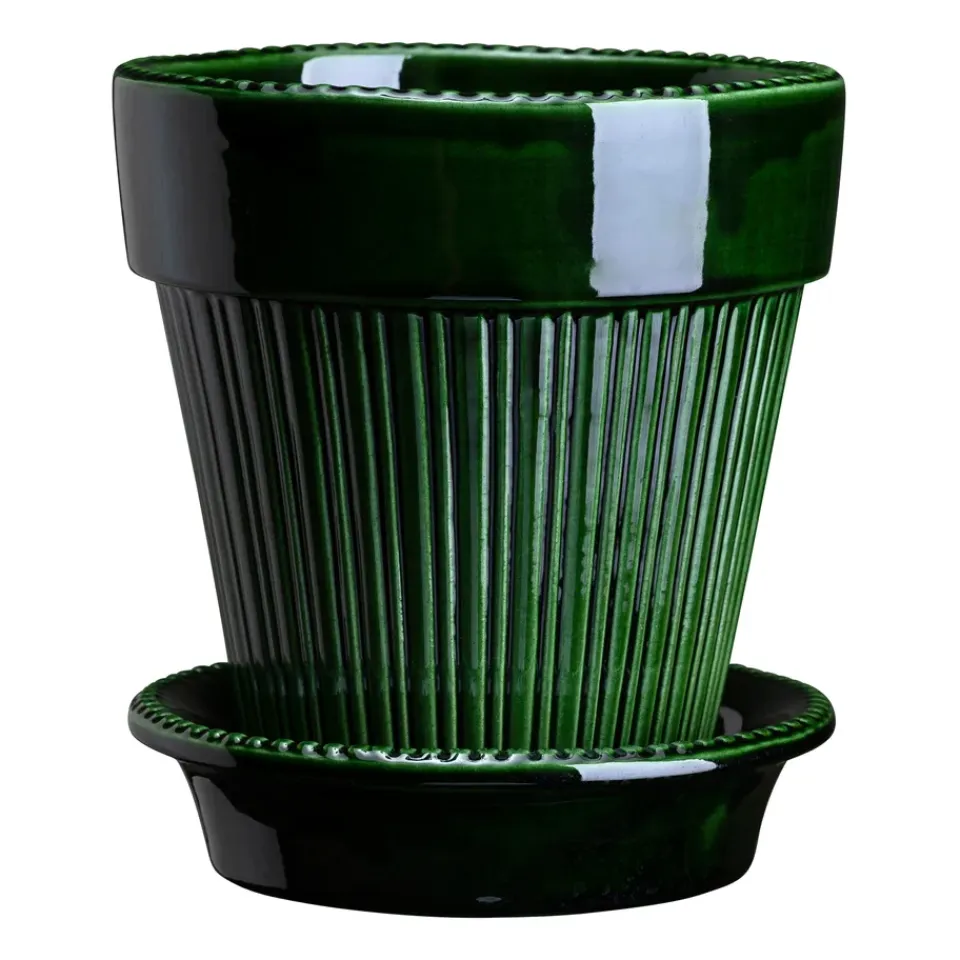 Bergs Potter Ruukut^Simona ruukku lasitettu Ø 12 cm, Green