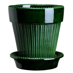 Bergs Potter Ruukut^Simona ruukku lasitettu Ø14 cm, Vihreä