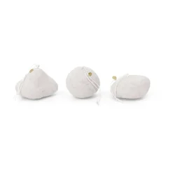 Ferm Living Joulukoristeet^Snowball ornaments joulukuusenkoriste 3 osaa, White