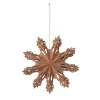 Broste Copenhagen Joulukoristeet^Snowflake joulukoriste Indian tan, Ø15 cm