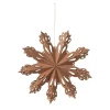Broste Copenhagen Joulukoristeet^Snowflake joulukoriste Indian tan, Ø30 cm