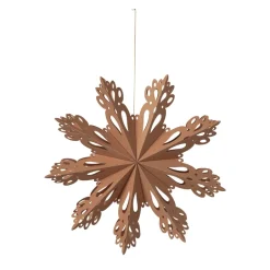 Broste Copenhagen Joulukoristeet^Snowflake joulukoriste Indian tan, Ø30 cm