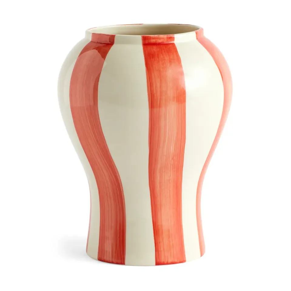 HAY Maljakot^Sobremesa stripe maljakko S 22 cm, Red